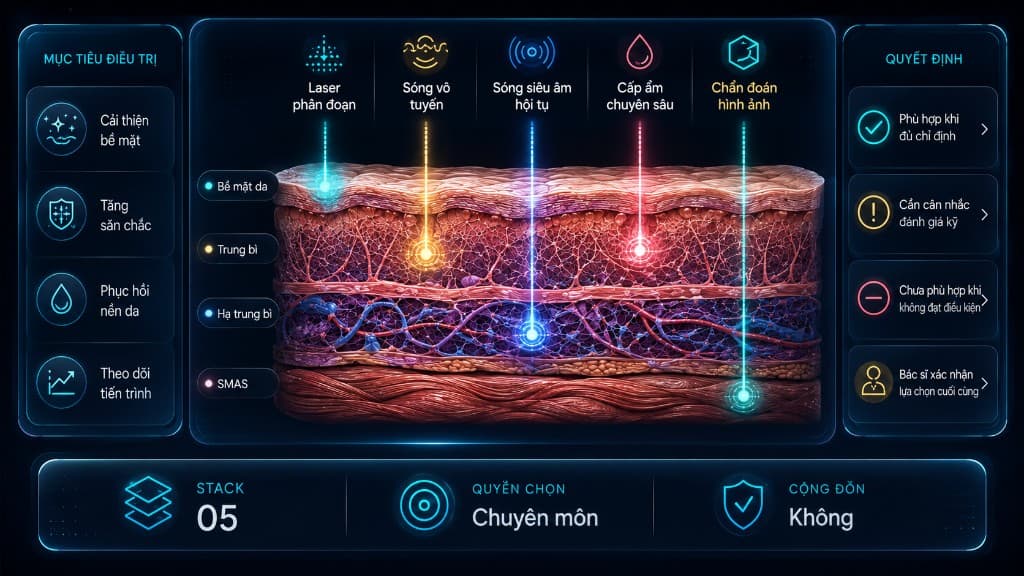 Minh họa chuyên môn tư vấn dựa trên bản đồ phân tích da